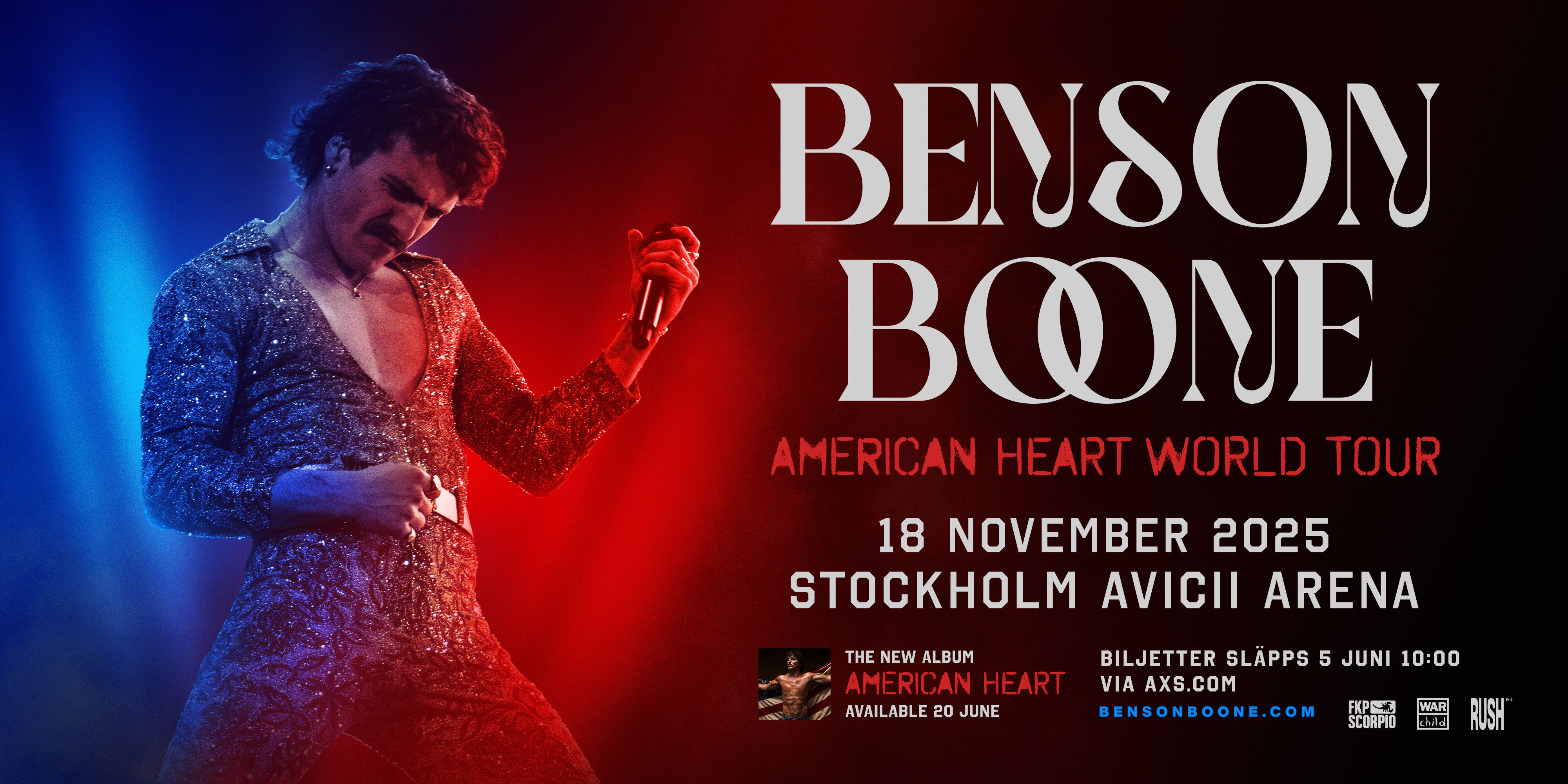 Benson Boone: American Heart World Tour